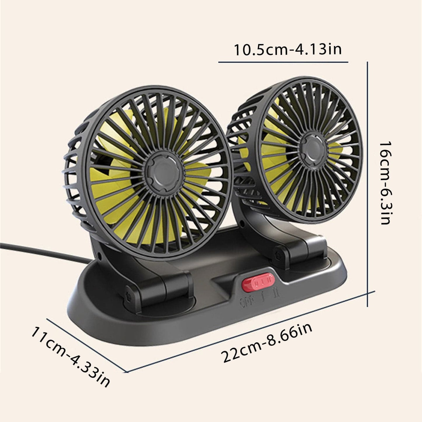 Car Double Fan CP5938WK
