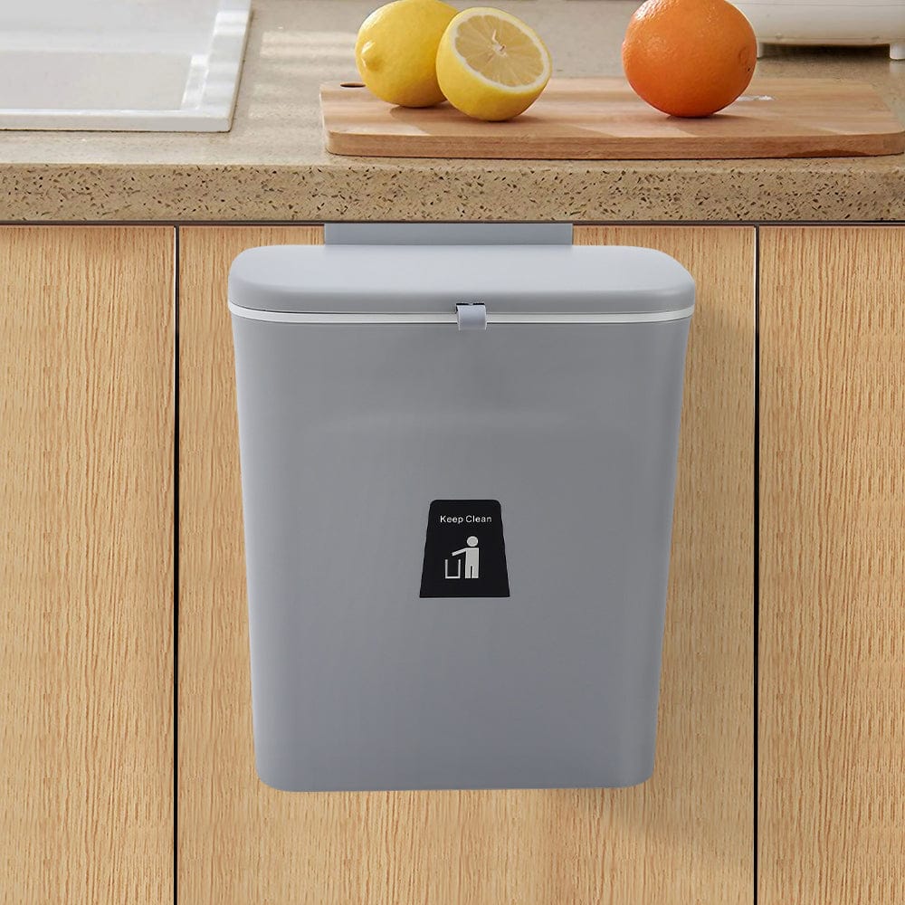 Hanging Flip Lid Trash Can KT6183ZP