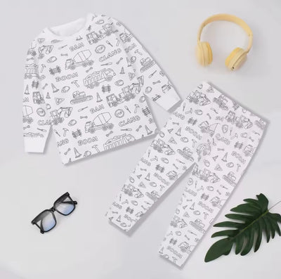 Kids Coloring Pijama Set