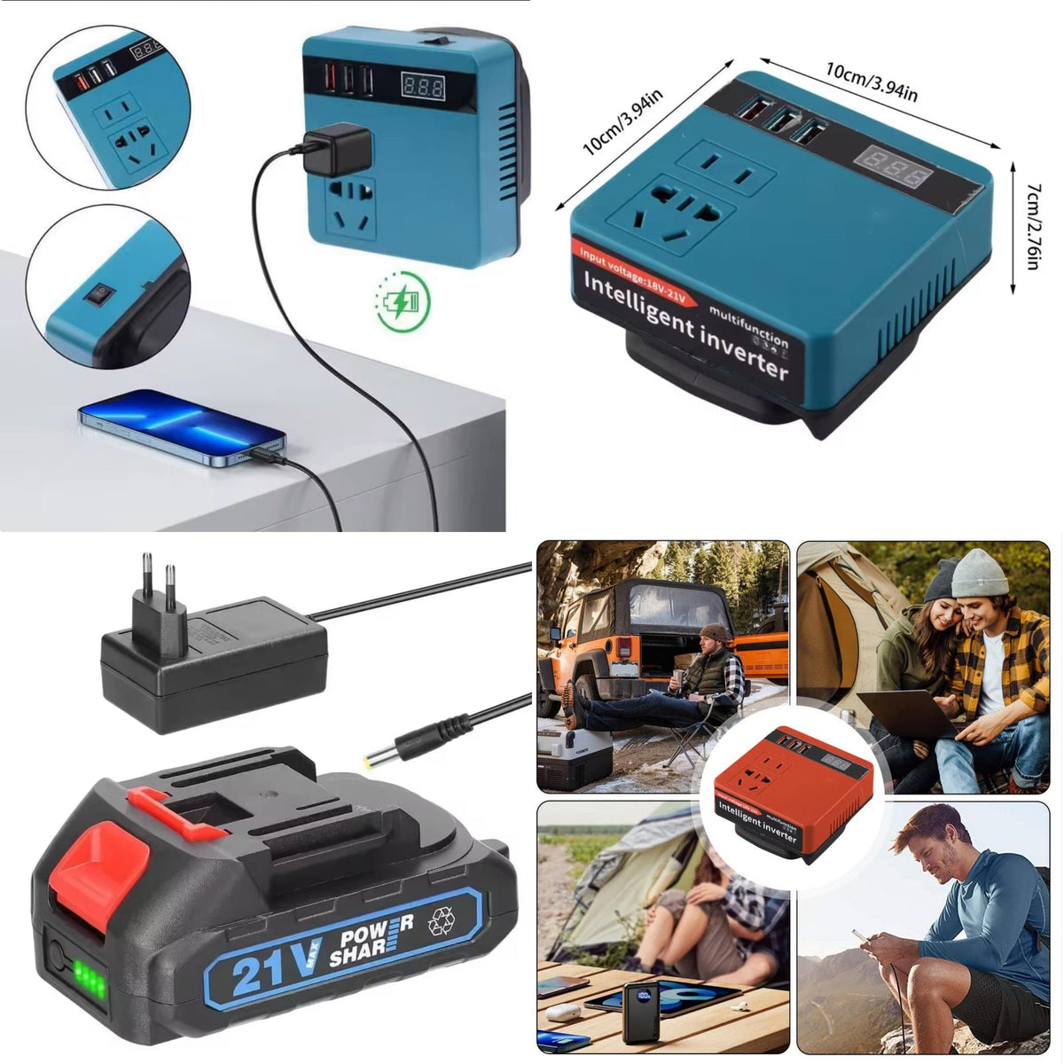 PORTABLE INVERTER BATTERY -220V HA1270