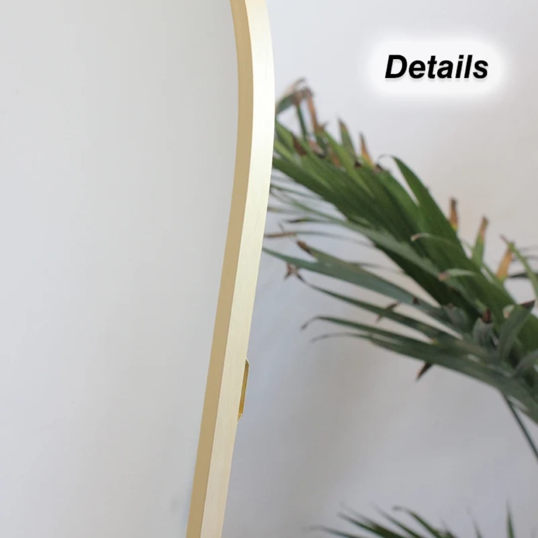 Aluminum Framed Arched Floor Mirror  HI5931QX