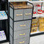 Modern Wood & Metal Drawer Stand HA8003