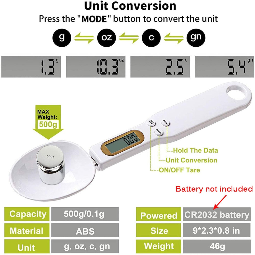 0.1g Precision Digital Scale Spoon