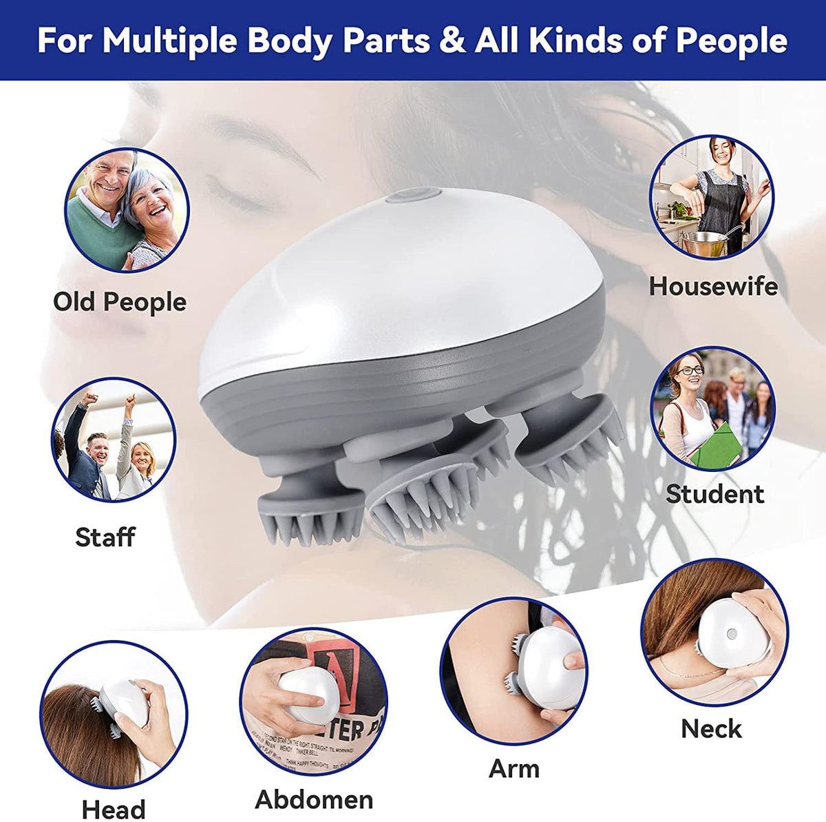 Smart Scalp Massager IPX7 EA1093