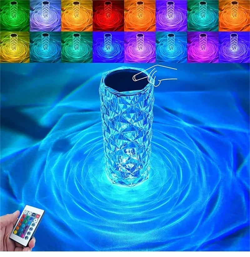 LED Crystal Table Lamp