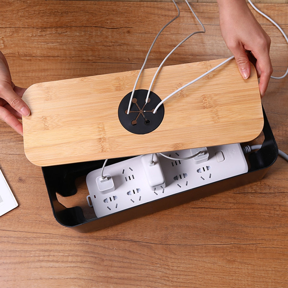 Wooden Cable Storage Box