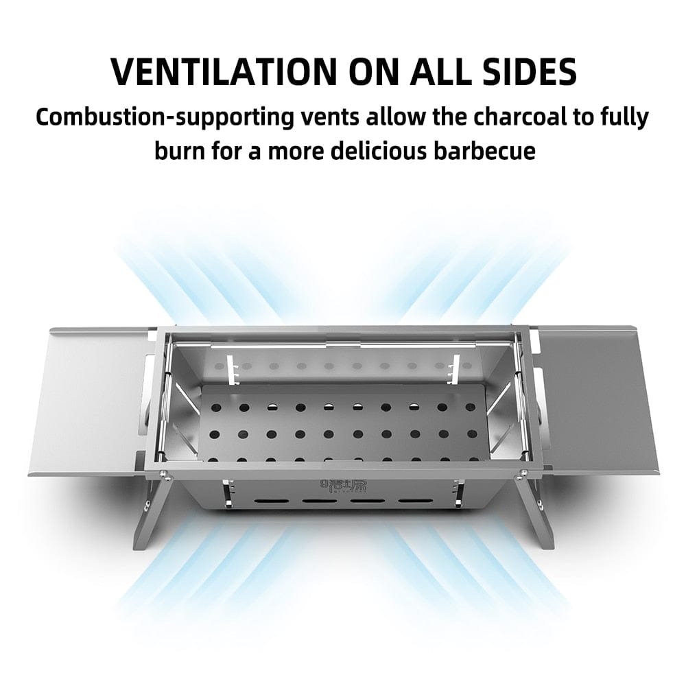 Folding Stainless Steel BBQ Grill KT241